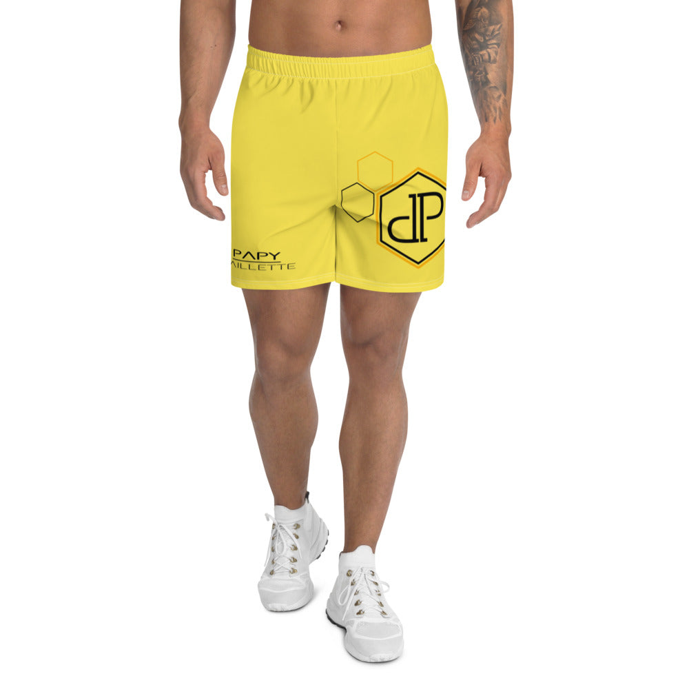 Short de Sport Jaune Papy Paillette