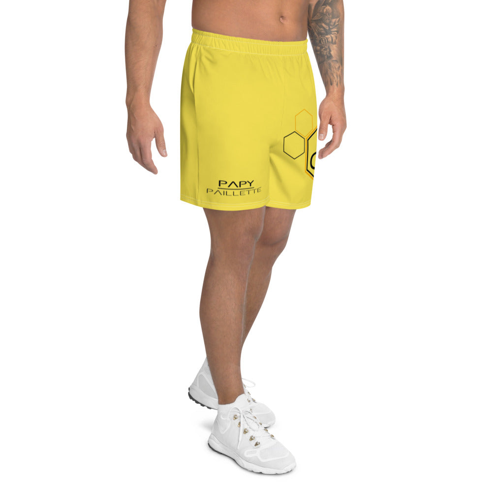 Short de Sport Jaune Papy Paillette