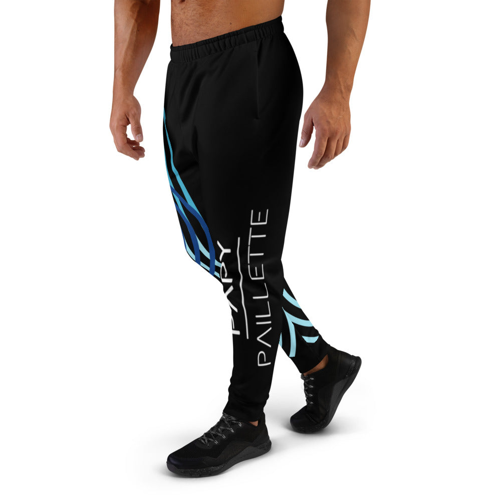 Pantalon de Jogging Papy Paillette Noir/Bleu