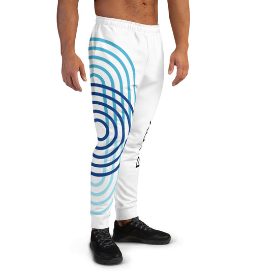 Pantalon de Jogging Papy Paillette Blanc/Bleu