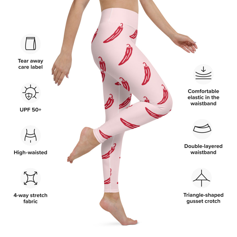 Legging de Yoga Femme Piment