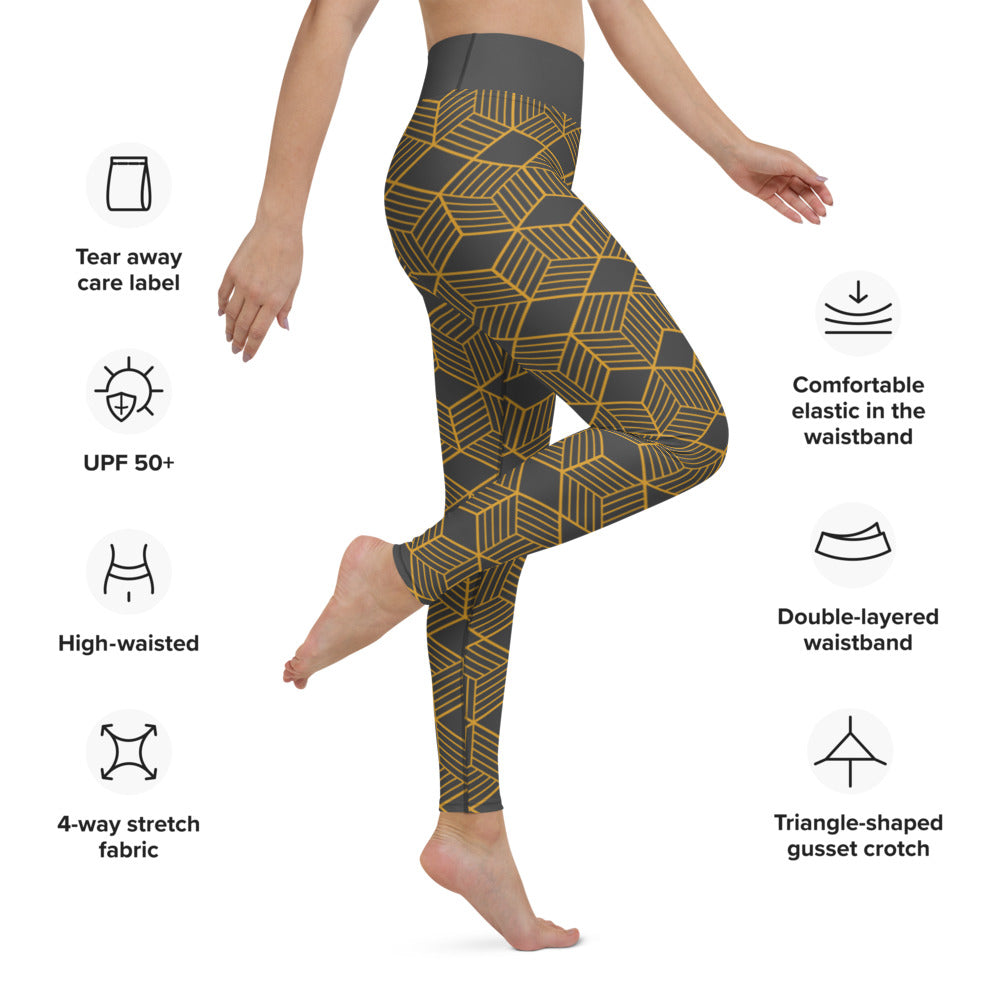 Legging de Yoga Femme Cube