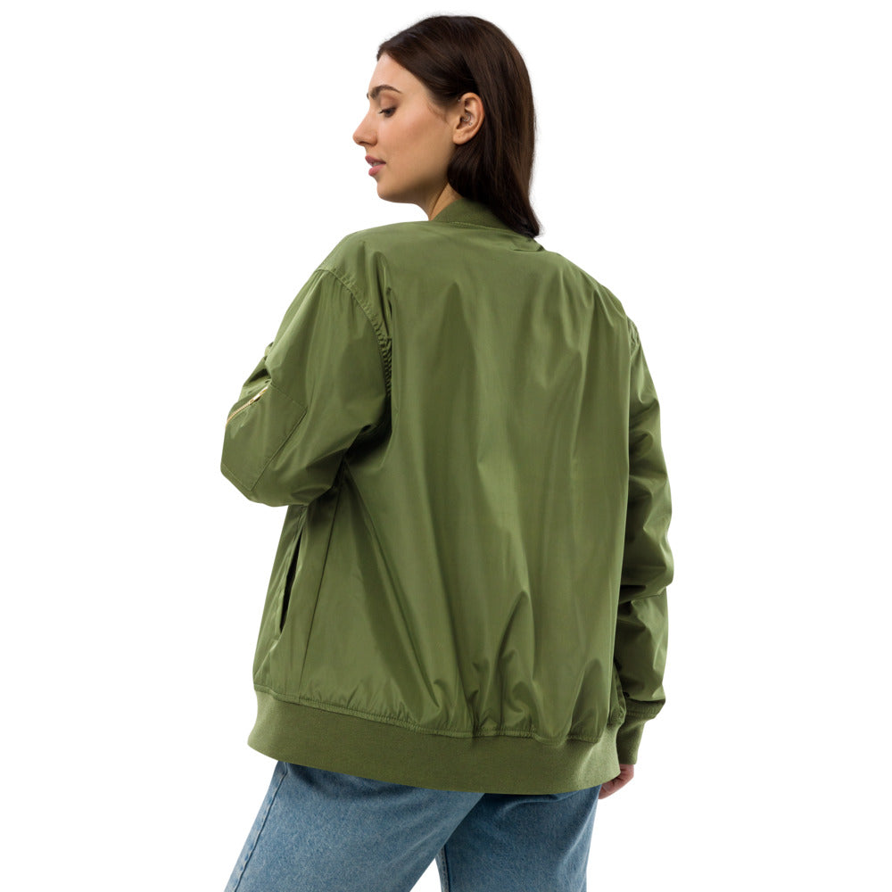 Veste bomber recyclée Femme brodé Papy Paillette (+1 Couleur)