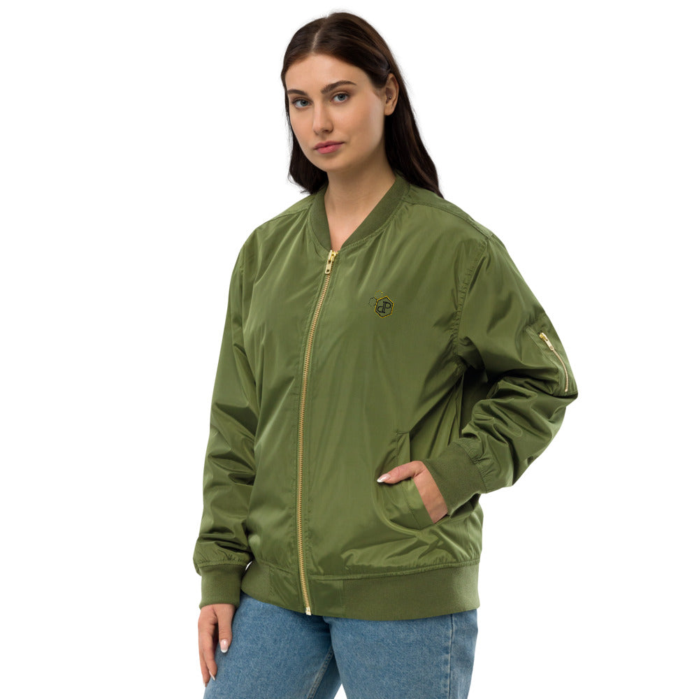 Veste bomber recyclée Femme brodé Papy Paillette (+1 Couleur)