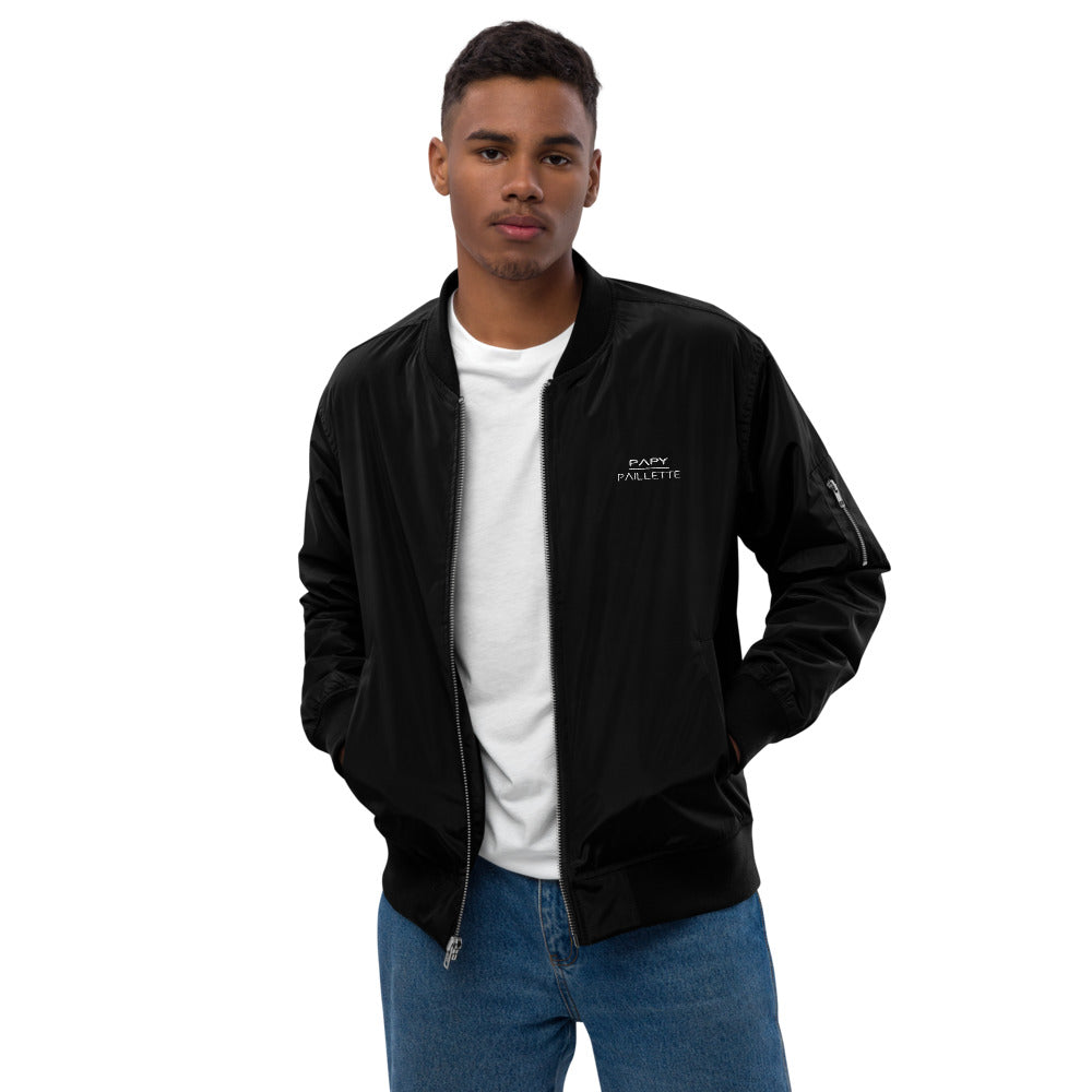 Veste bomber recyclée Papy Paillette (Noir également Disponible)