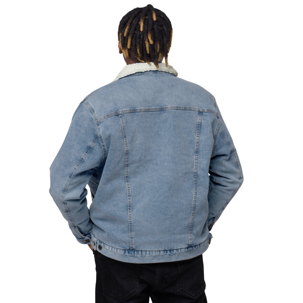 Veste sherpa en jean Homme Papy Paillette (+1 Couleur)