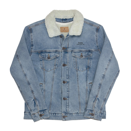 Veste sherpa en jean Femme Papy Paillette (+1 Couleur)