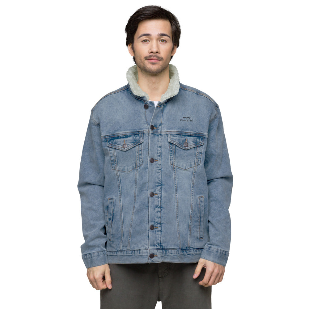 Veste sherpa en jean Homme Papy Paillette (+1 Couleur)