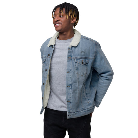 Veste sherpa en jean Homme Papy Paillette (+1 Couleur)