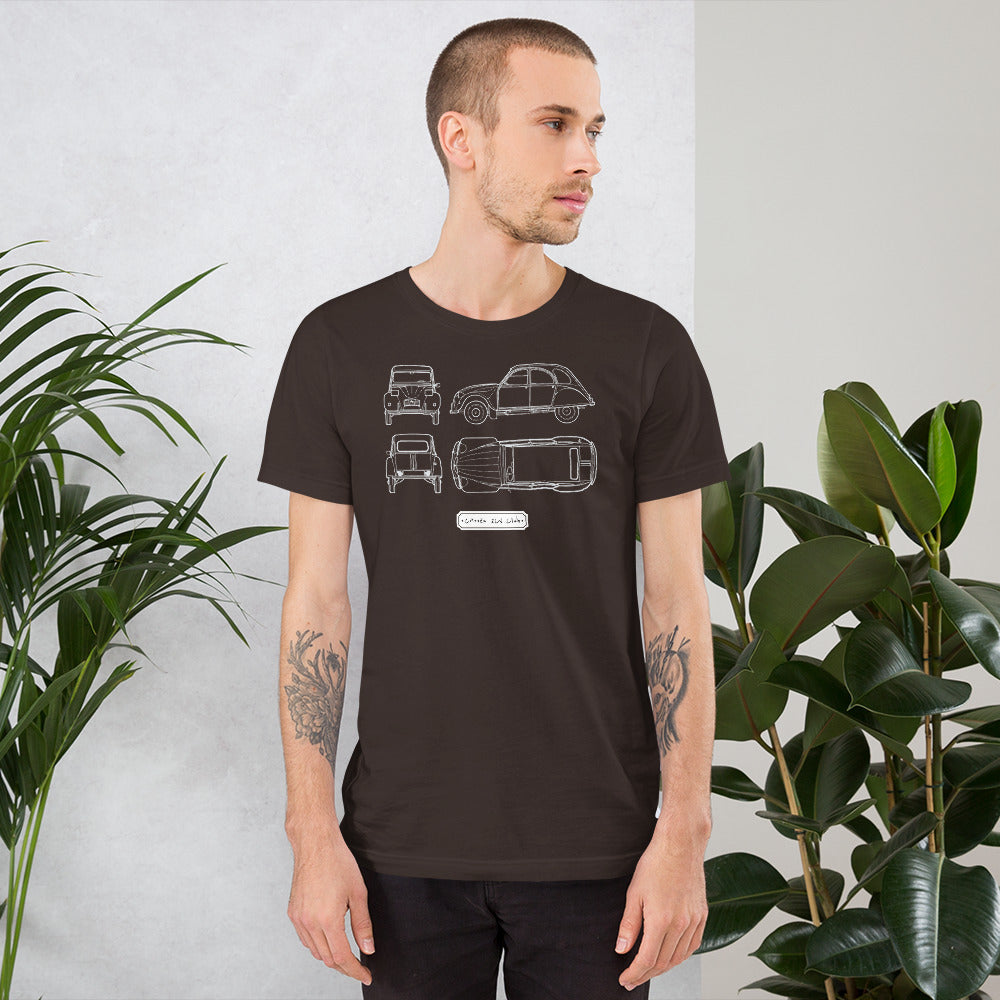 T-Shirt à manches courtes 2CV (+7 Couleurs)