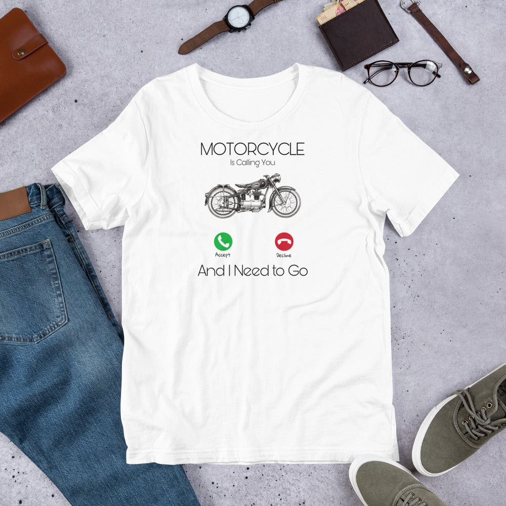 T-Shirt à manches courtes Motorcycle's Call (+10 Couleurs)