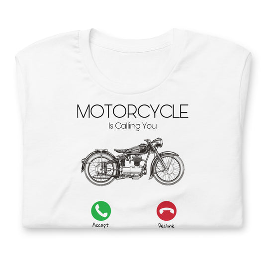 T-Shirt à manches courtes Motorcycle's Call (+10 Couleurs)