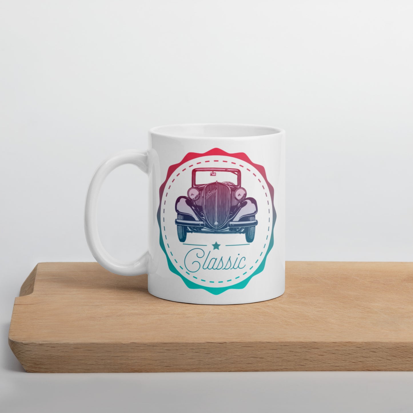 Mug Blanc 2 Taille Classic Car