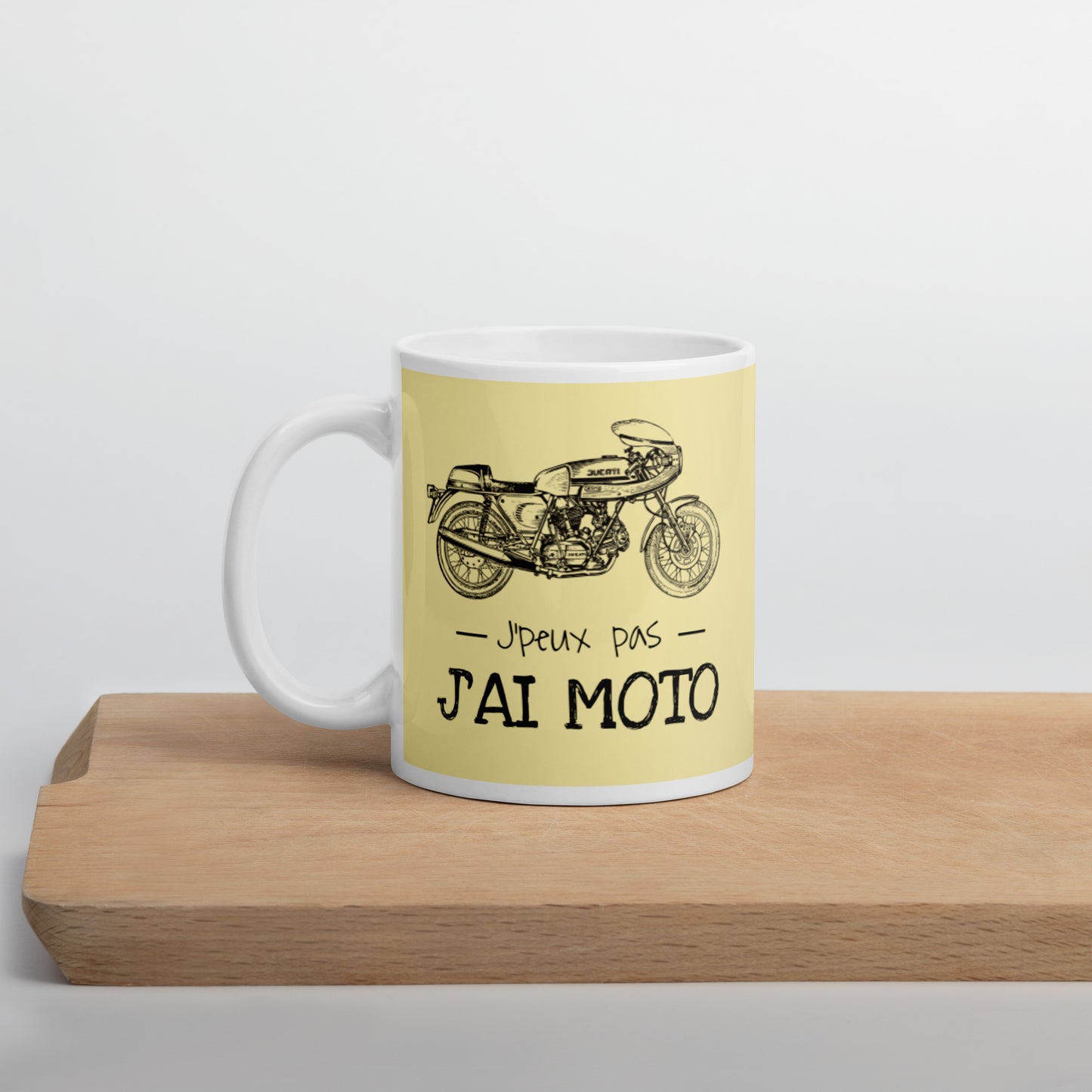 Mug Blanc 2 Tailles J'ai Moto