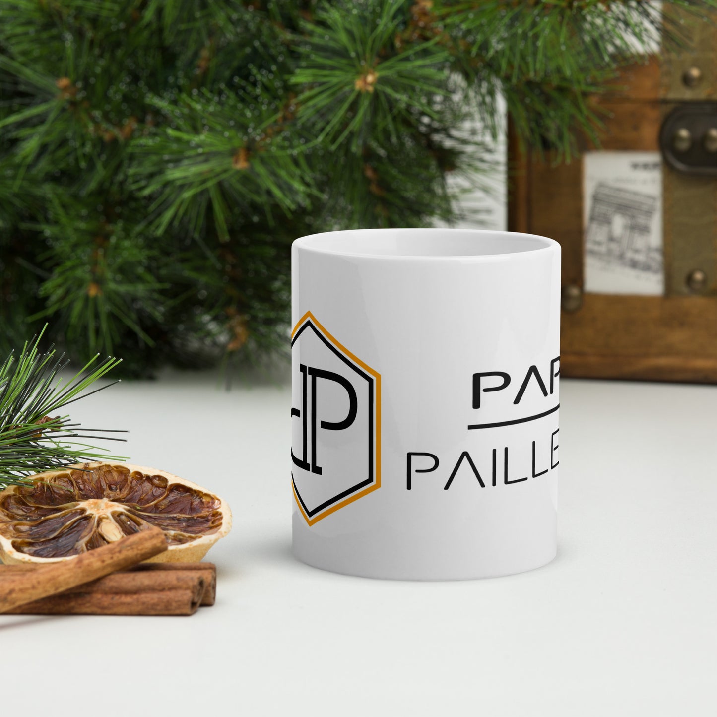 Mug Blanc 2 Tailles Papy Paillette