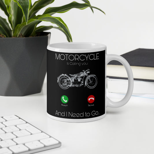 Mug Blanc 2 Tailles Motorcycle's Call