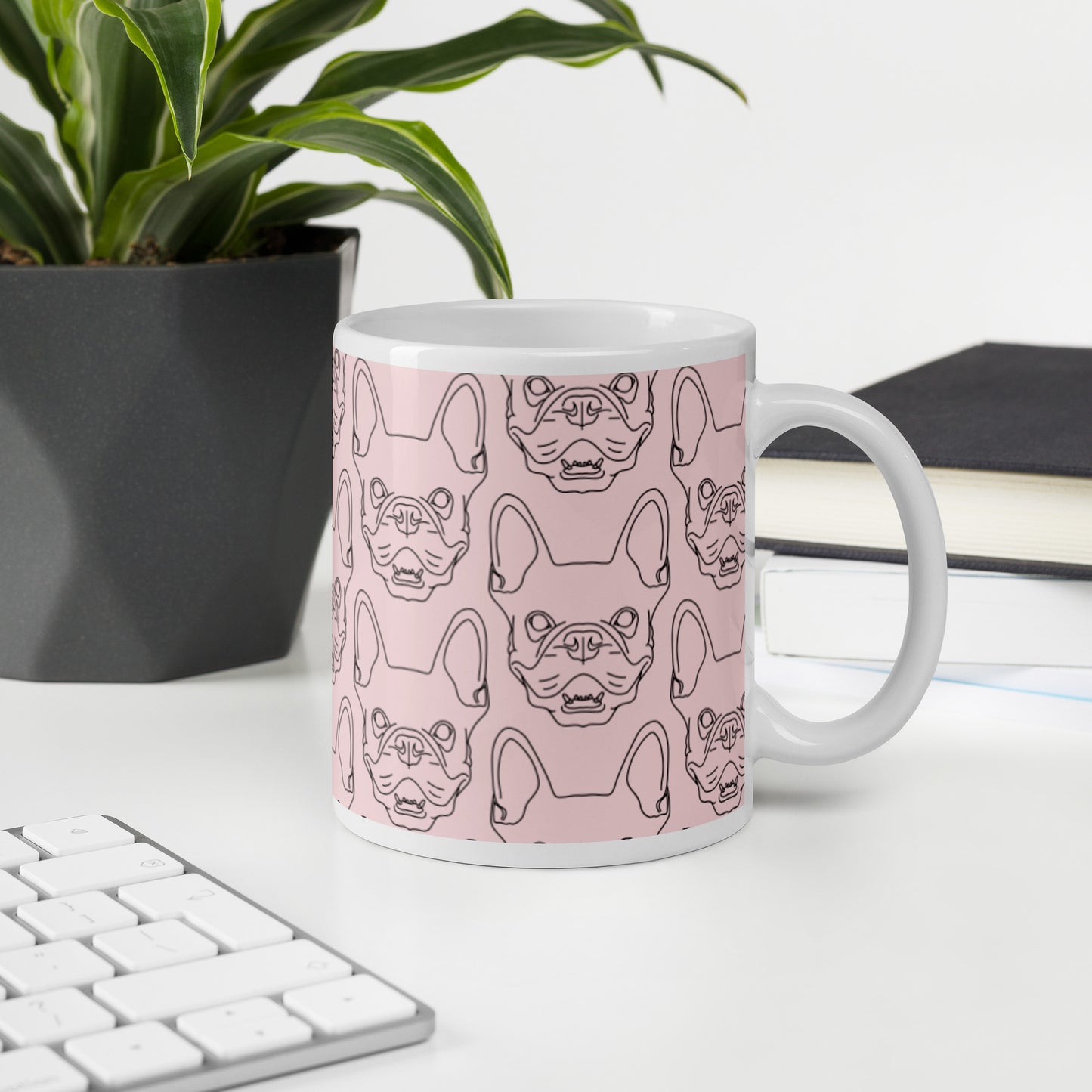 Mug Blanc 2 Tailles Bulldog