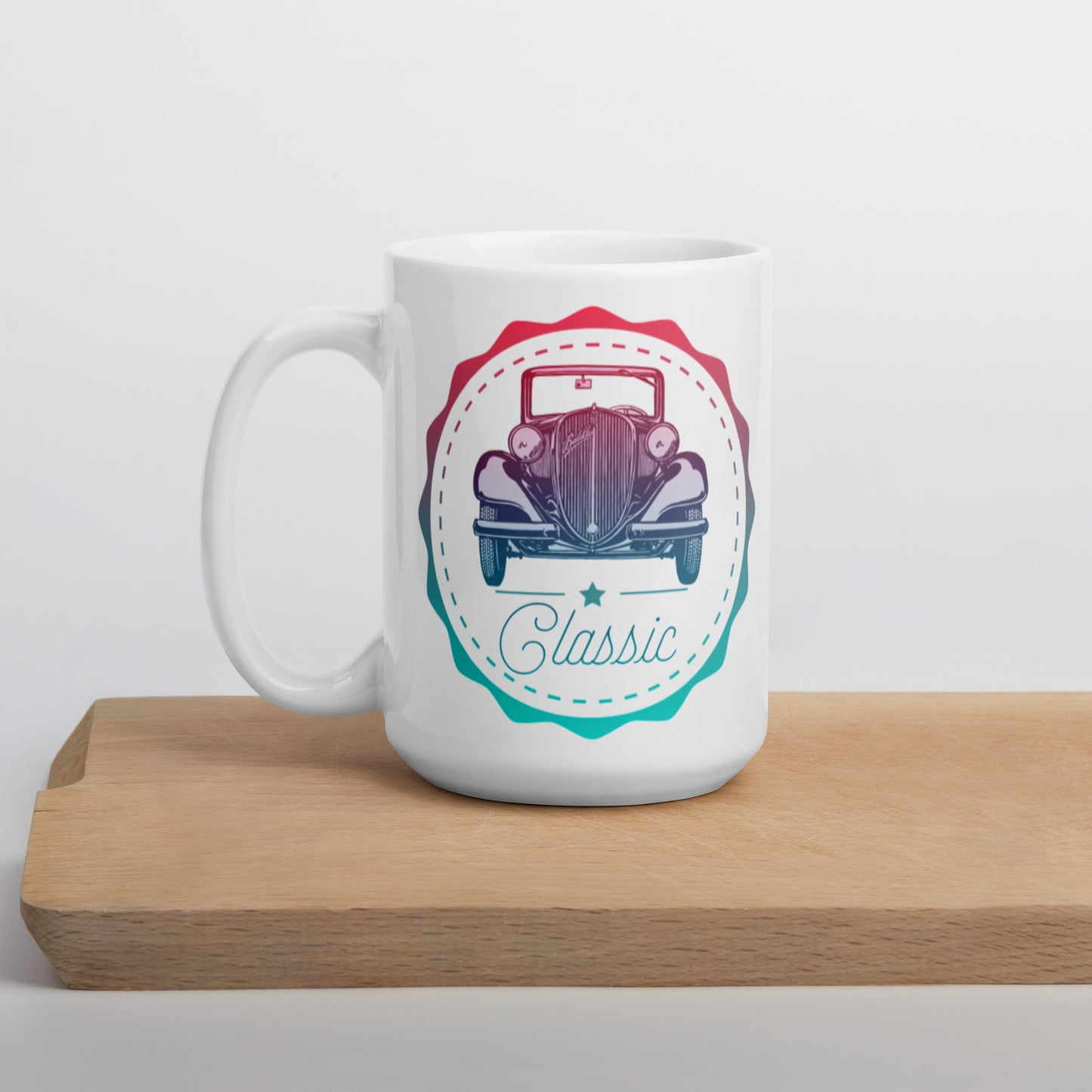 Mug Blanc 2 Taille Classic Car