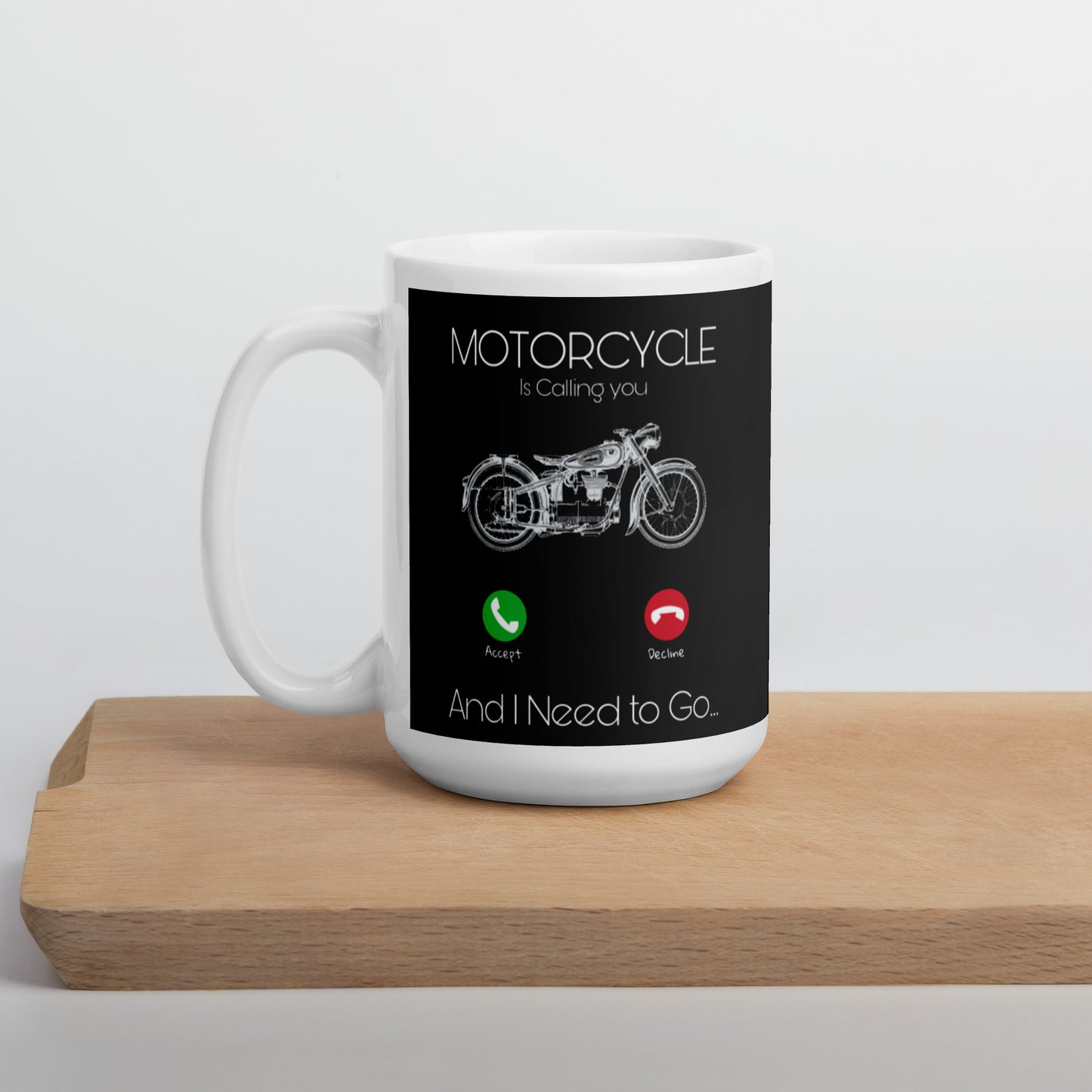 Mug Blanc 2 Tailles Motorcycle's Call