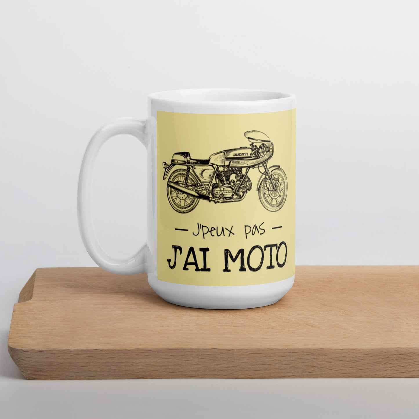 Mug Blanc 2 Tailles J'ai Moto