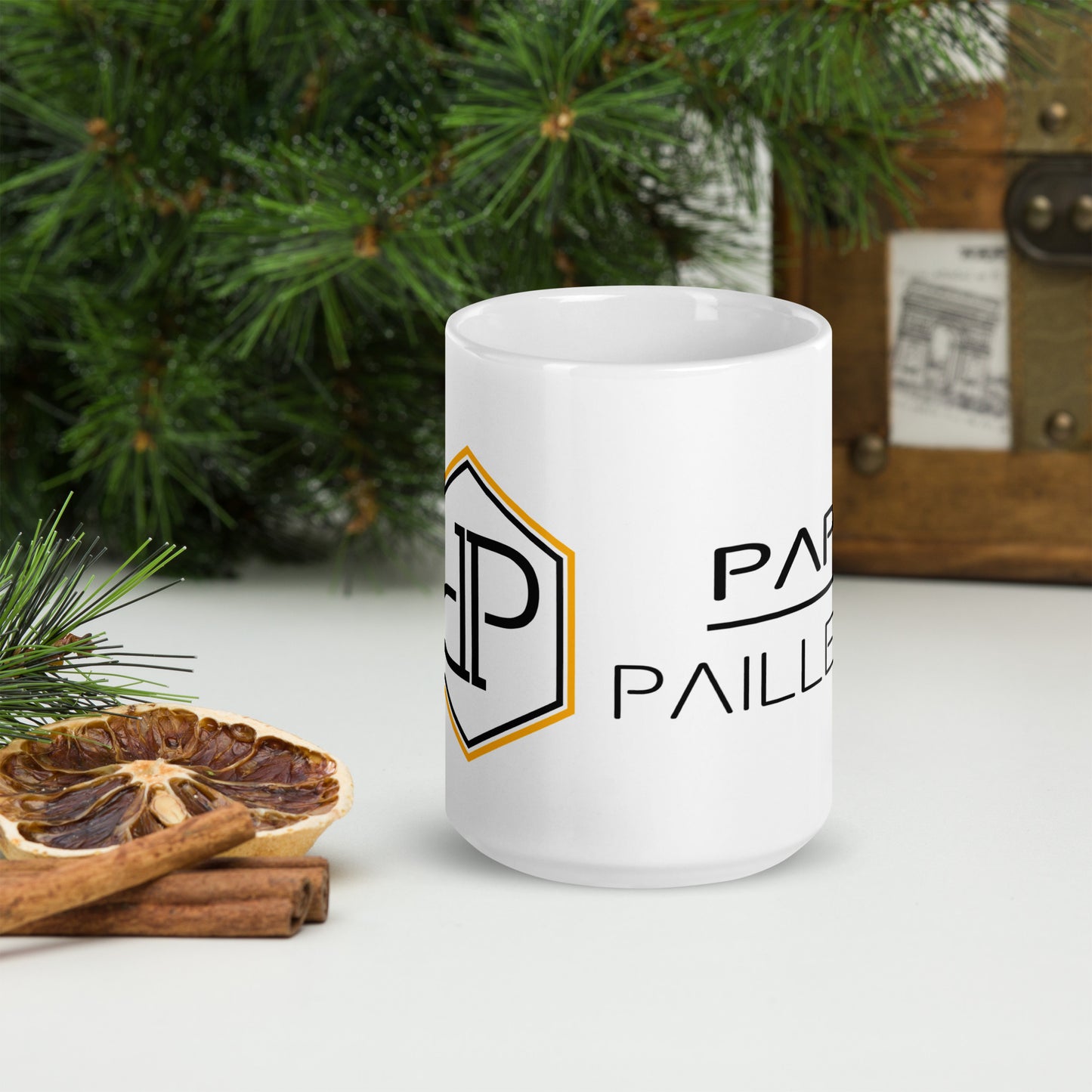 Mug Blanc 2 Tailles Papy Paillette