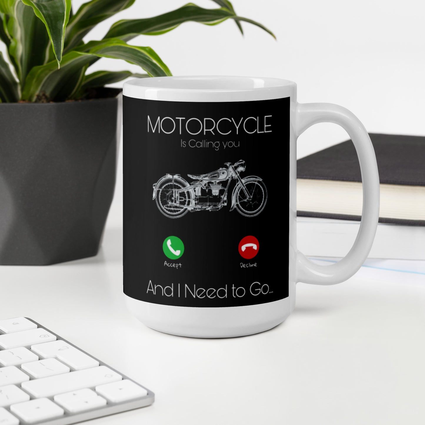 Mug Blanc 2 Tailles Motorcycle's Call