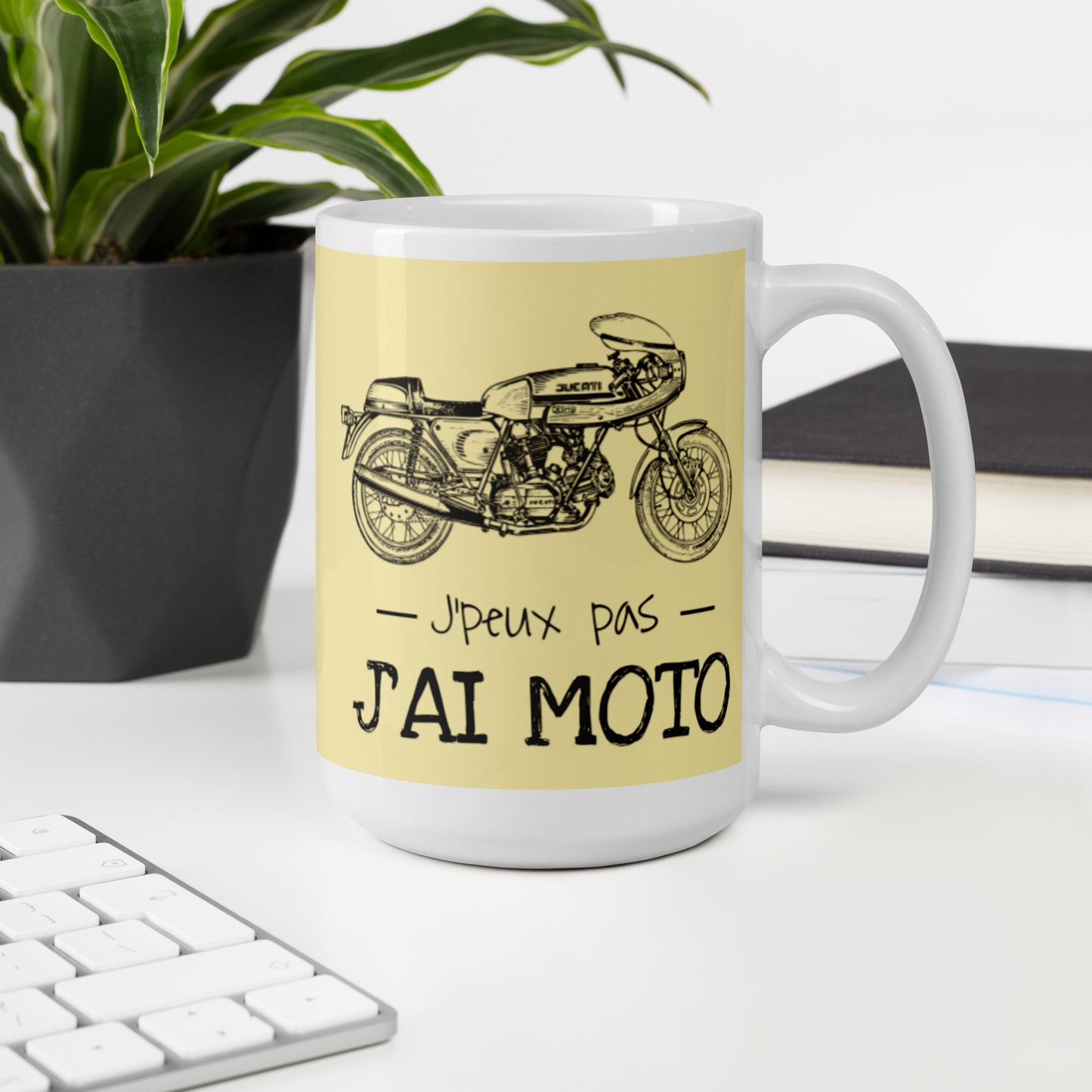 Mug Blanc 2 Tailles J'ai Moto