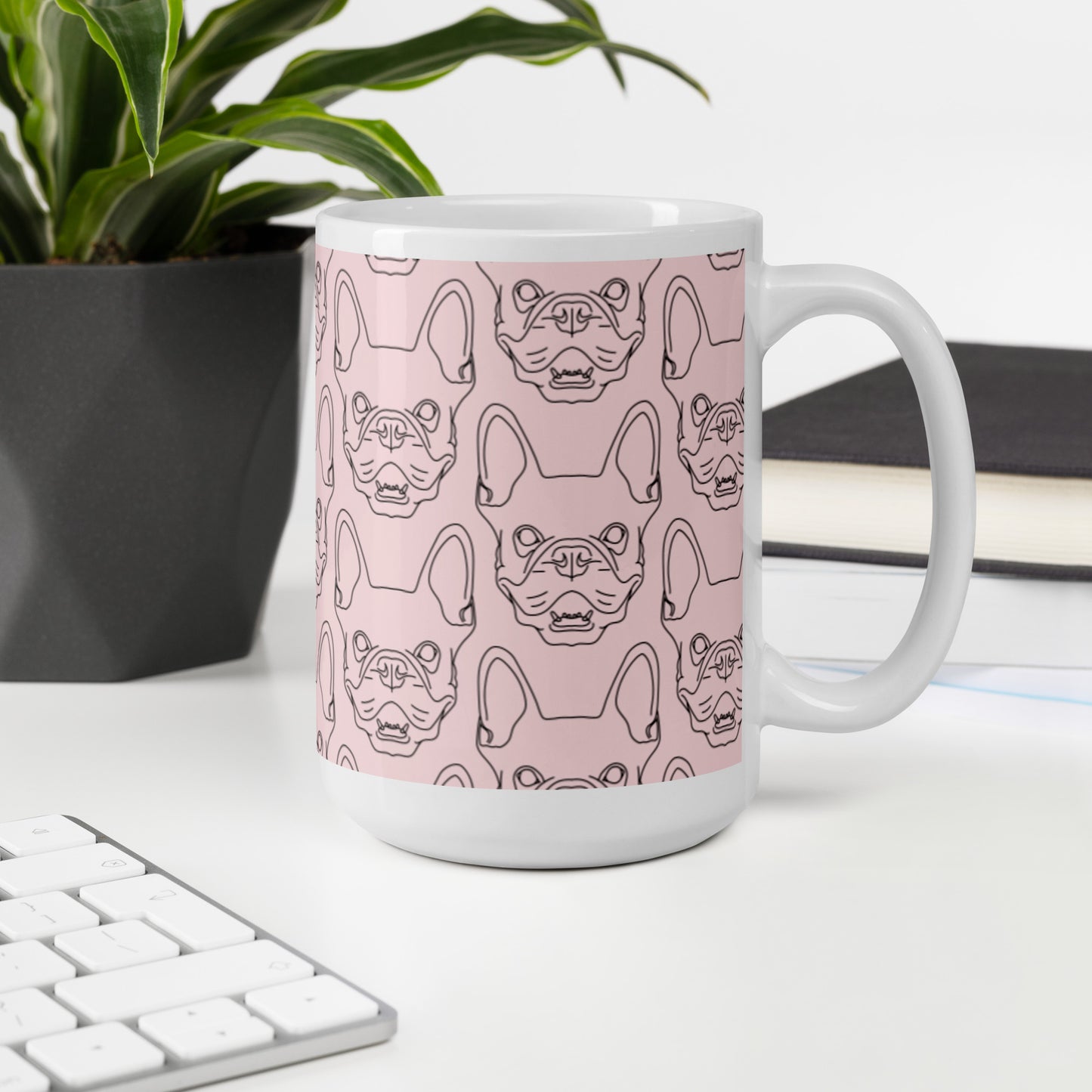 Mug Blanc 2 Tailles Bulldog