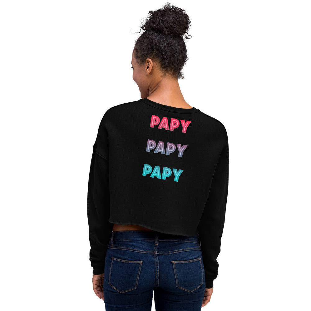 Sweat-Shirt Crop-Top Femme Papy (+2 Couleurs)