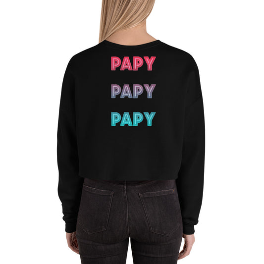 Sweat-Shirt Crop-Top Femme Papy (+2 Couleurs)