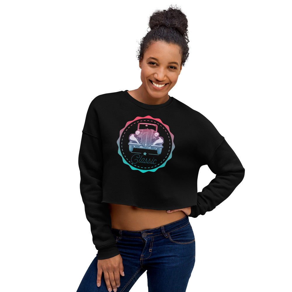 Sweat-Shirt Crop-Top Femme Classic (+2 Couleurs)