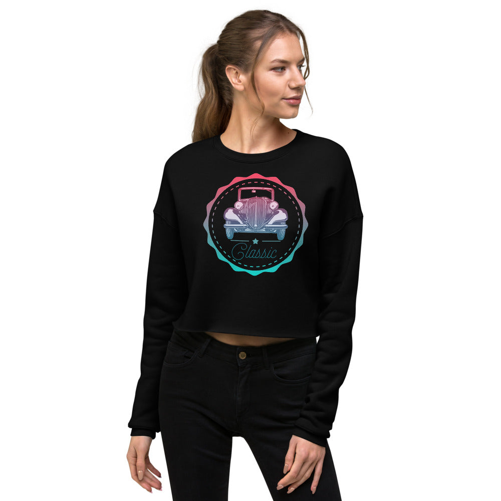 Sweat-Shirt Crop-Top Femme Classic (+2 Couleurs)