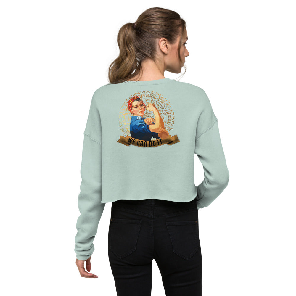 Sweat-Shirt Crop-Top Femme We can Do it (+2 Couleurs)