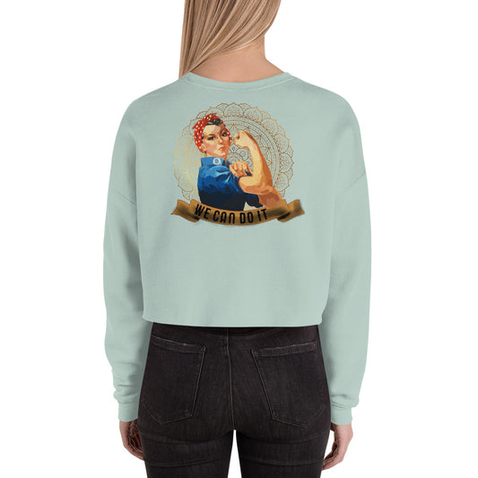 Sweat-Shirt Crop-Top Femme We can Do it (+2 Couleurs)