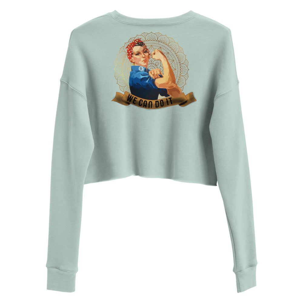 Sweat-Shirt Crop-Top Femme We can Do it (+2 Couleurs)