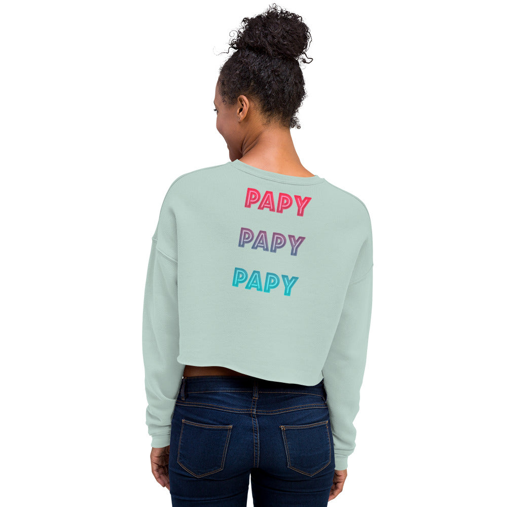 Sweat-Shirt Crop-Top Femme Papy (+2 Couleurs)