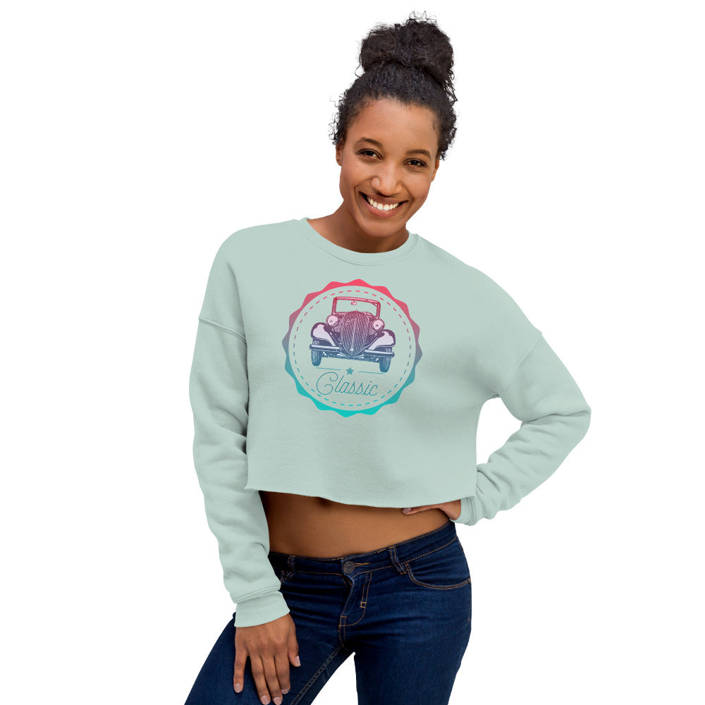 Sweat-Shirt Crop-Top Femme Classic (+2 Couleurs)