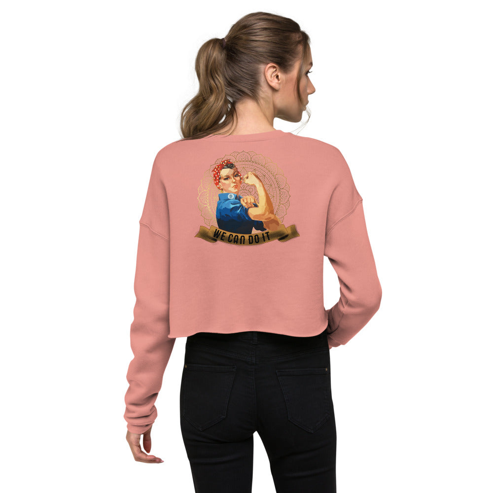 Sweat-Shirt Crop-Top Femme We can Do it (+2 Couleurs)