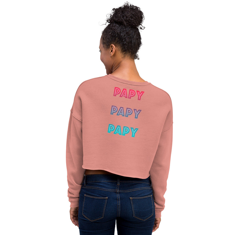 Sweat-Shirt Crop-Top Femme Papy (+2 Couleurs)