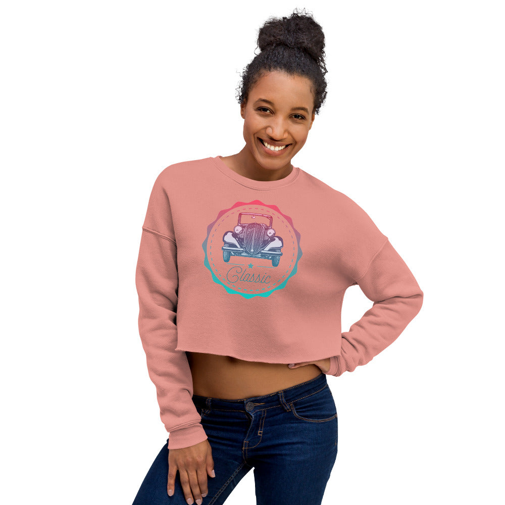 Sweat-Shirt Crop-Top Femme Classic (+2 Couleurs)