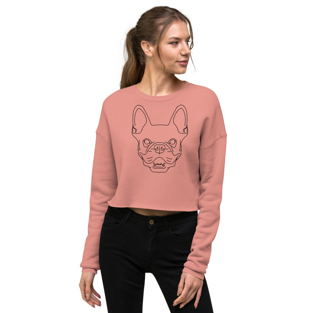 Sweat-Shirt Crop-Top Femme Bulldog (+1 Couleurs)