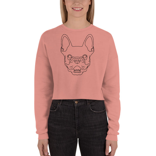 Sweat-Shirt Crop-Top Femme Bulldog (+1 Couleurs)