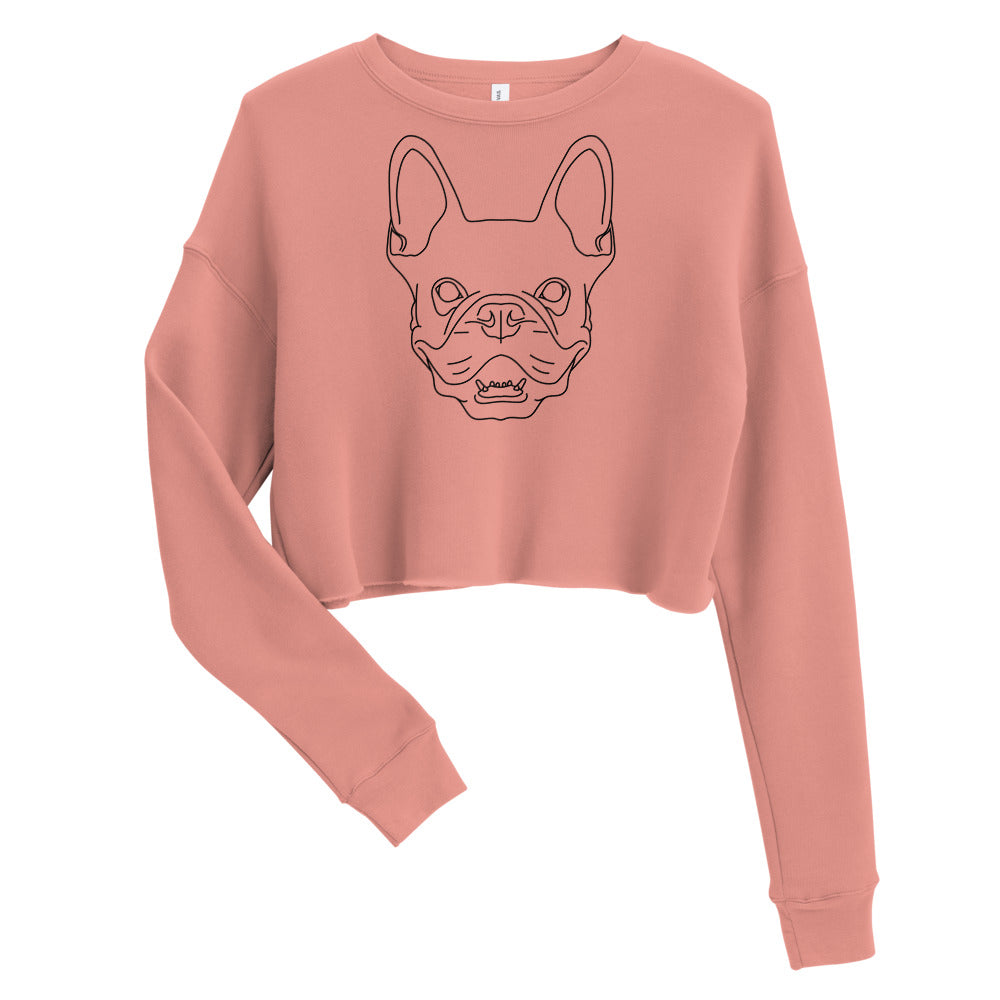 Sweat-Shirt Crop-Top Femme Bulldog (+1 Couleurs)